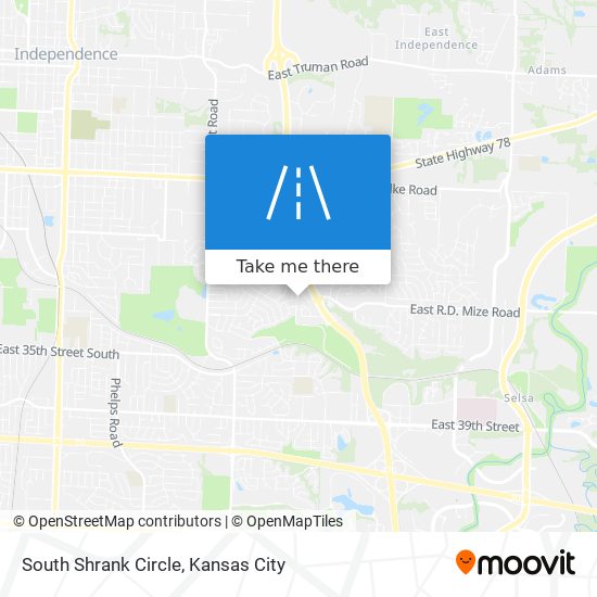 South Shrank Circle map