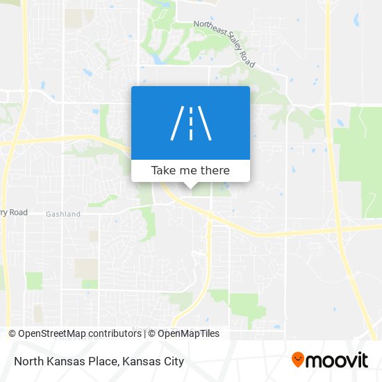 North Kansas Place map
