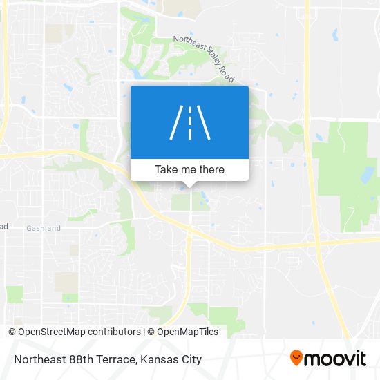 Northeast 88th Terrace map