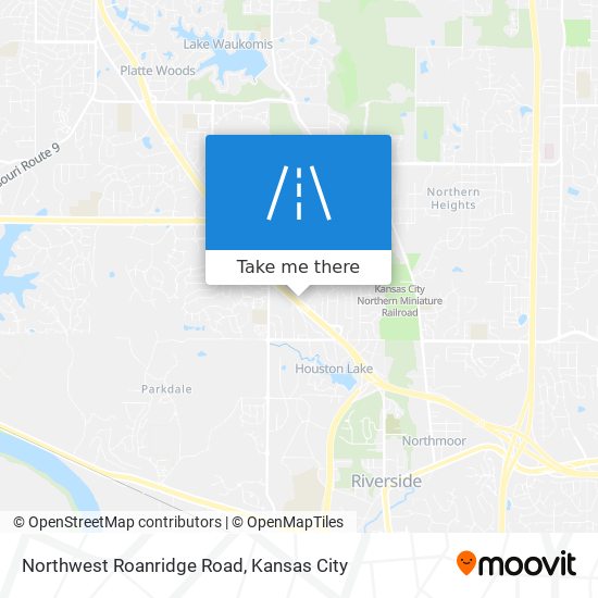 Northwest Roanridge Road map