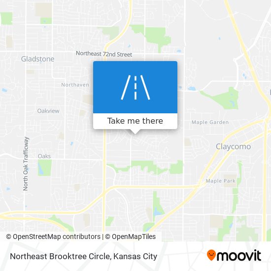 Northeast Brooktree Circle map