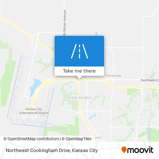 Mapa de Northwest Cookingham Drive