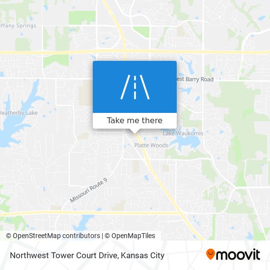 Mapa de Northwest Tower Court Drive