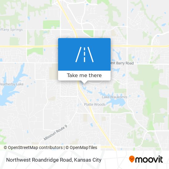 Northwest Roandridge Road map