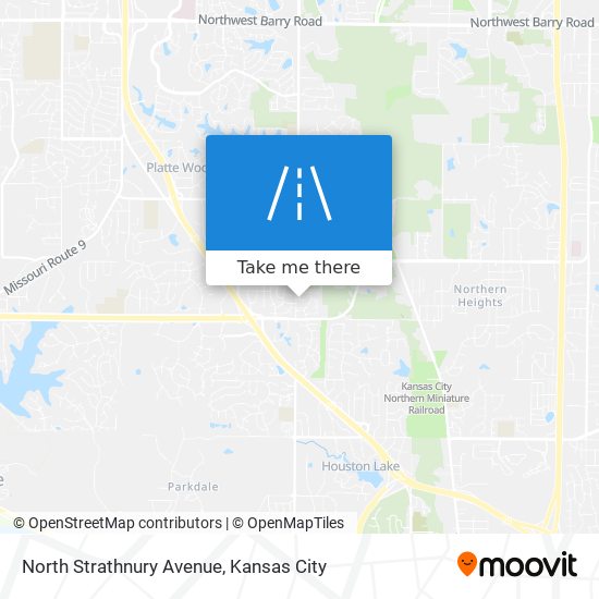 North Strathnury Avenue map