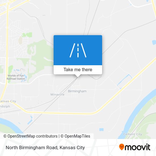 North Birmingham Road map