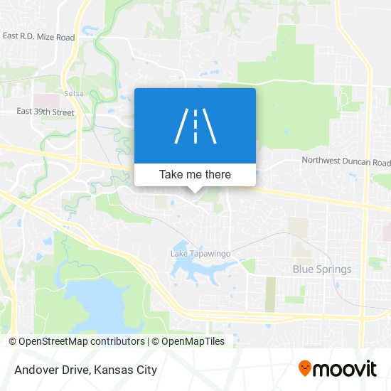 Andover Drive map