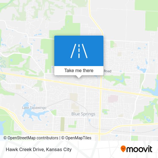 Hawk Creek Drive map