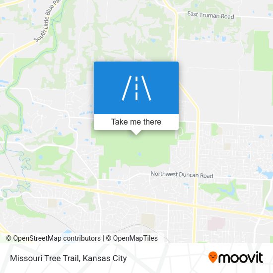 Missouri Tree Trail map