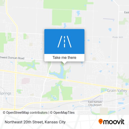 Northeast 20th Street map