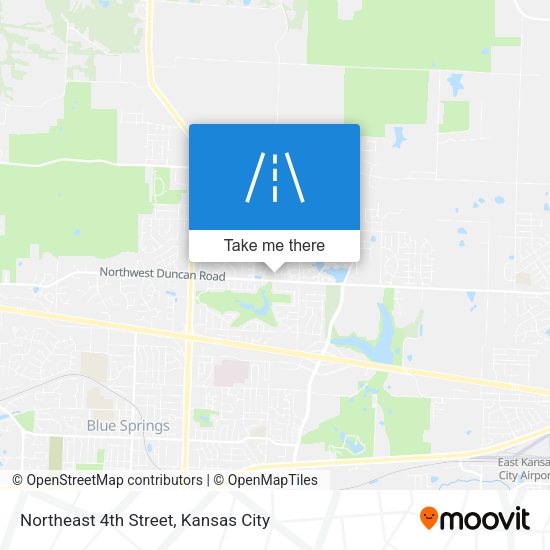 Northeast 4th Street map