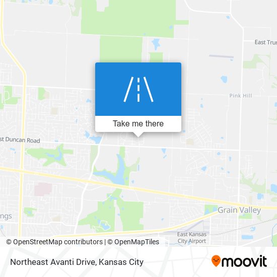 Northeast Avanti Drive map