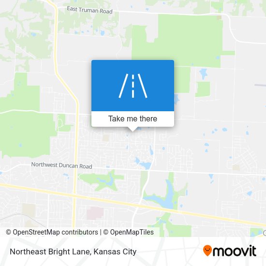 Northeast Bright Lane map