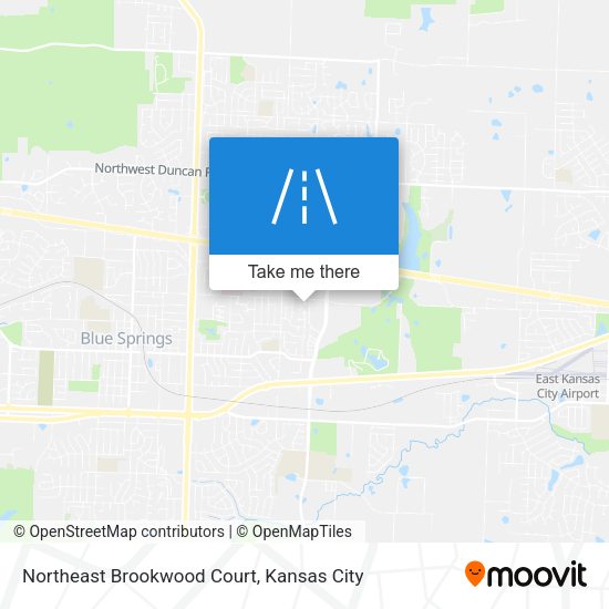 Northeast Brookwood Court map