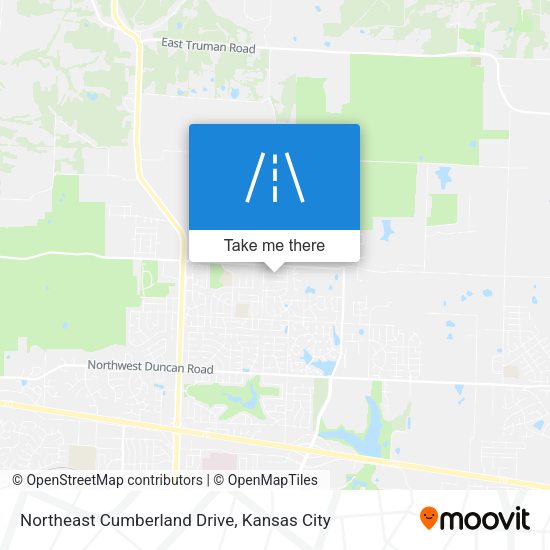 Northeast Cumberland Drive map