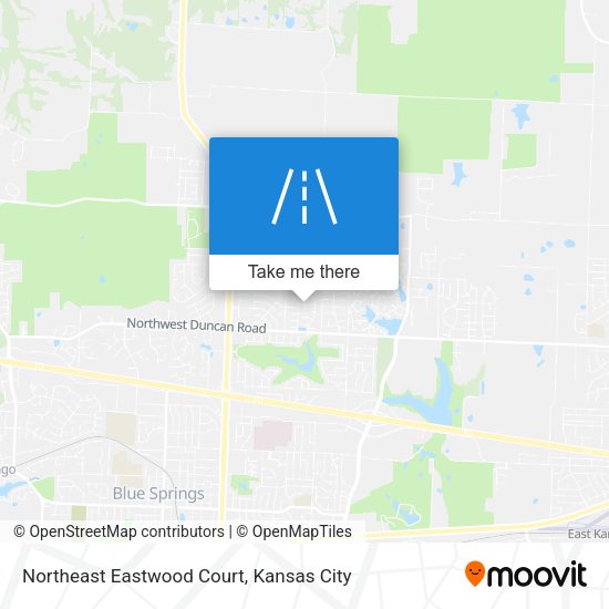 Northeast Eastwood Court map