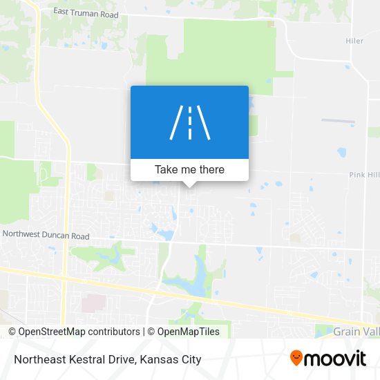 Northeast Kestral Drive map