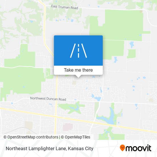 Northeast Lamplighter Lane map