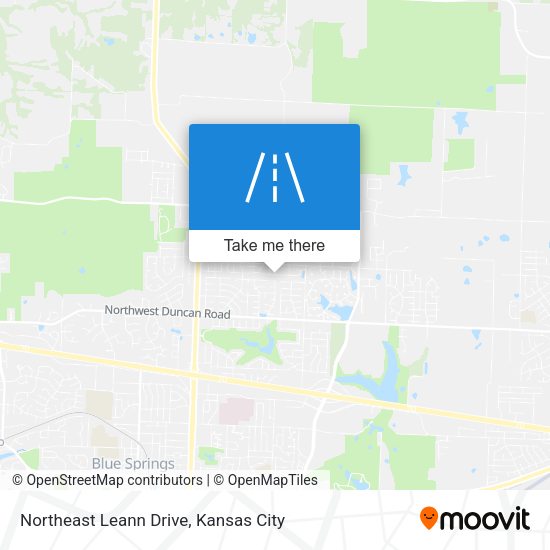 Northeast Leann Drive map
