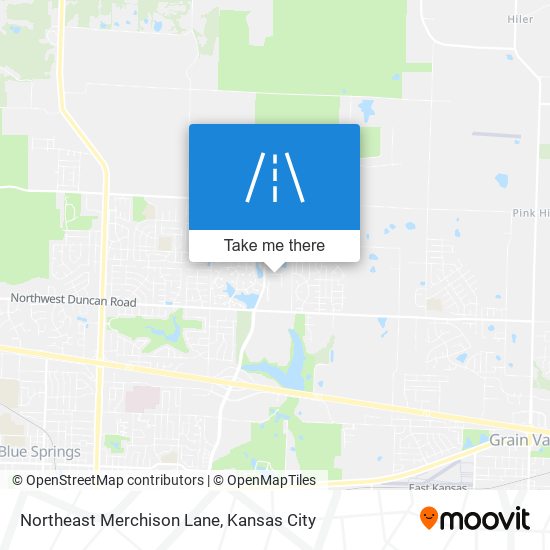 Northeast Merchison Lane map