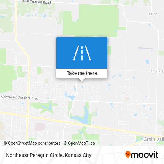 Northeast Peregrin Circle map
