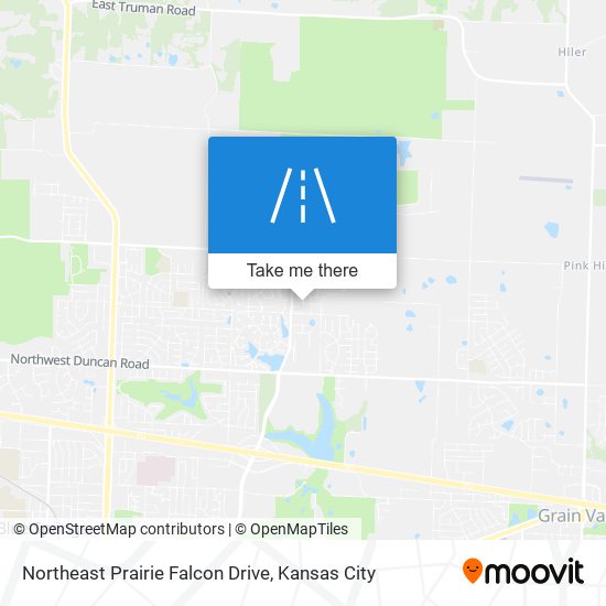 Northeast Prairie Falcon Drive map