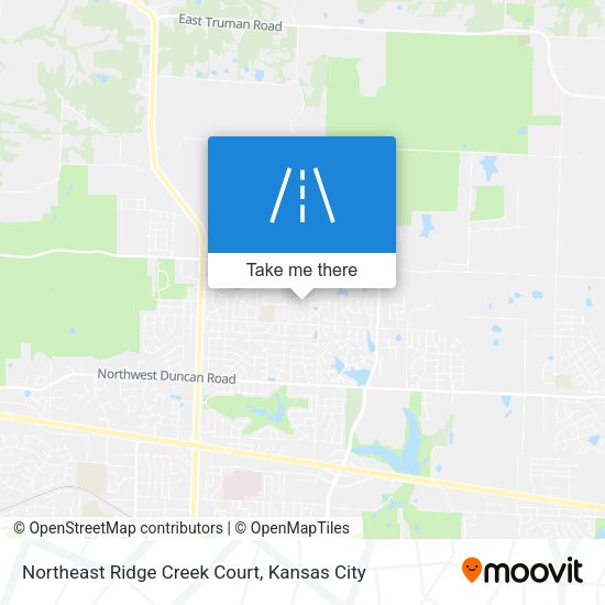Northeast Ridge Creek Court map