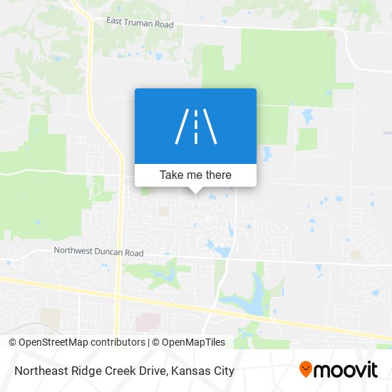 Northeast Ridge Creek Drive map