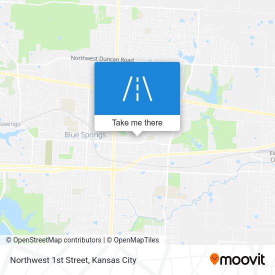 Northwest 1st Street map