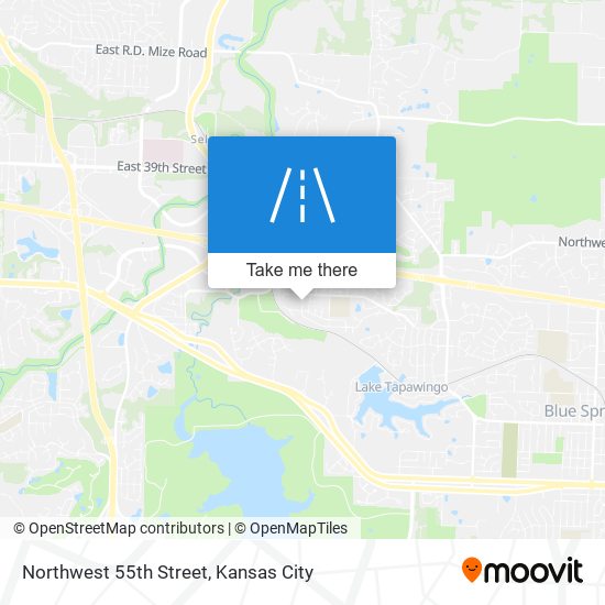 Northwest 55th Street map