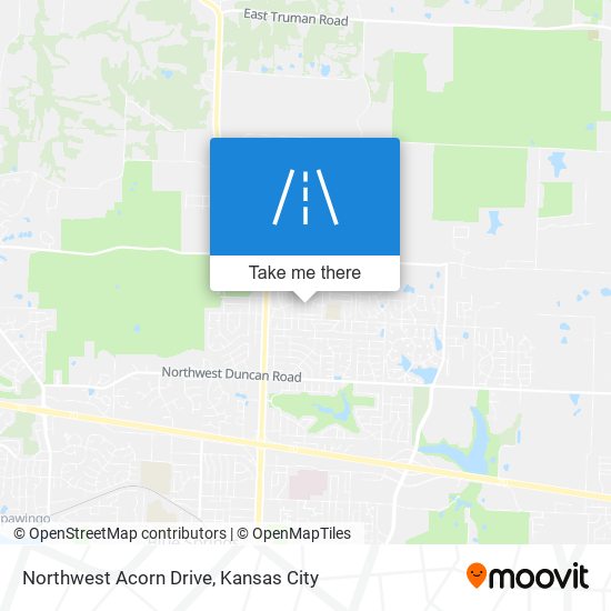 Northwest Acorn Drive map