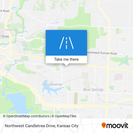 Northwest Candletree Drive map