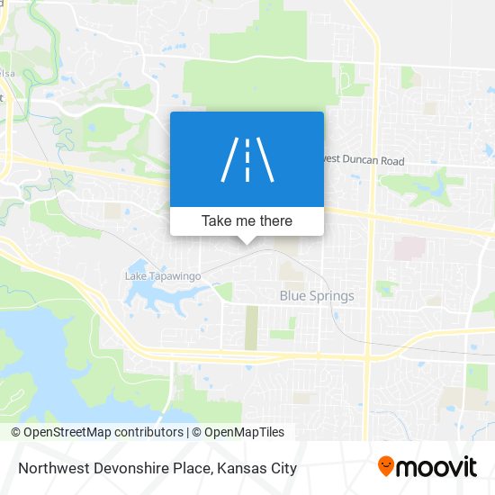 Northwest Devonshire Place map