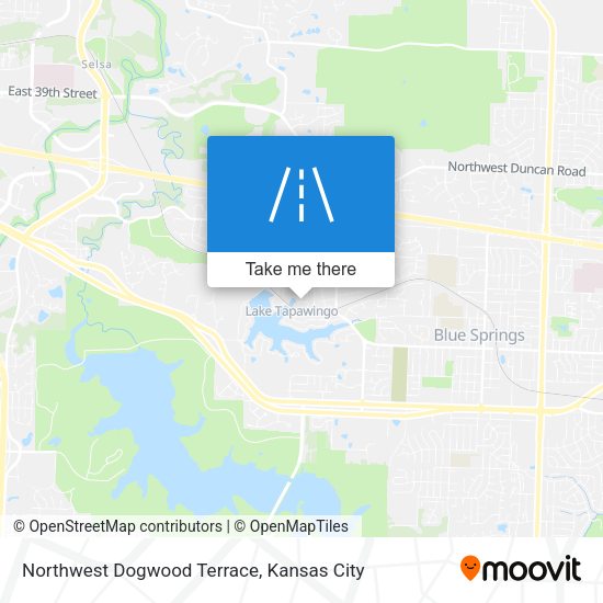 Northwest Dogwood Terrace map