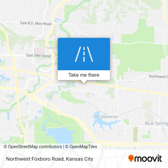 Northwest Foxboro Road map