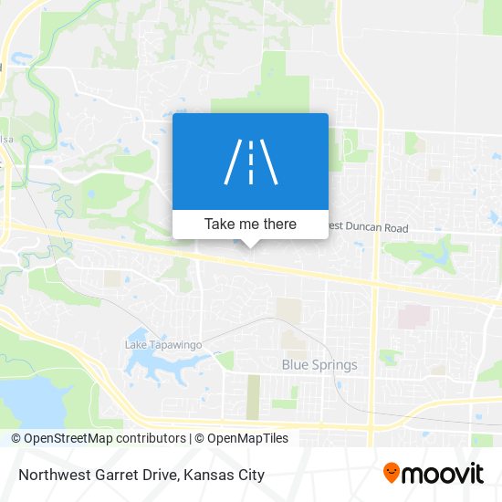 Northwest Garret Drive map