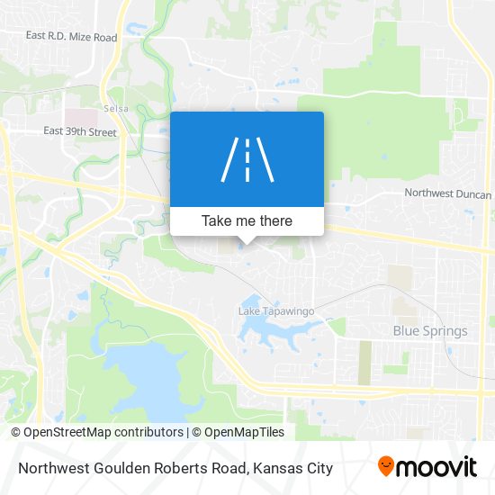 Northwest Goulden Roberts Road map