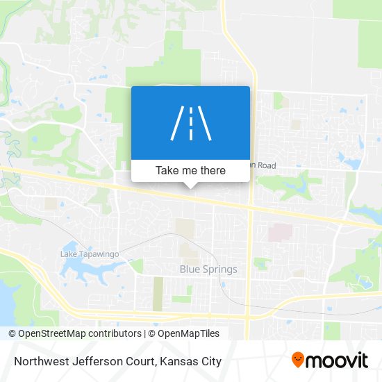 Northwest Jefferson Court map