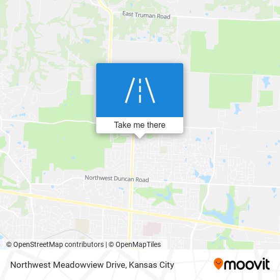 Northwest Meadowview Drive map