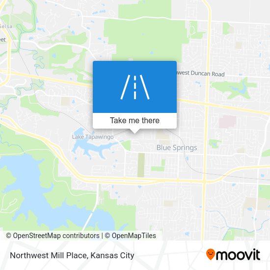 Northwest Mill Place map