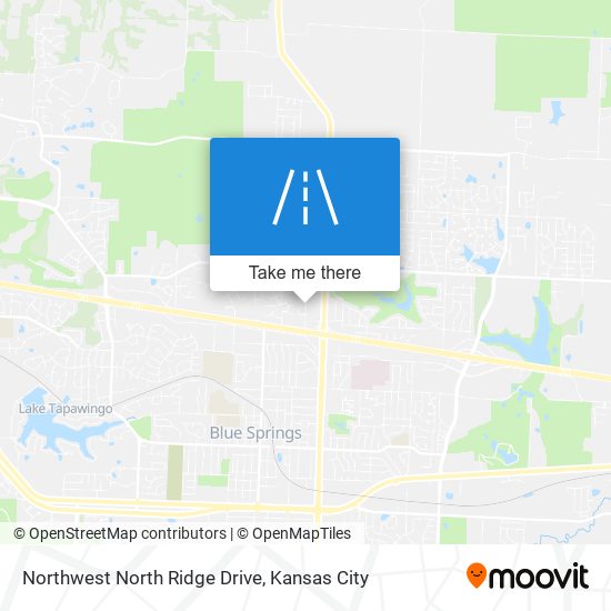Northwest North Ridge Drive map