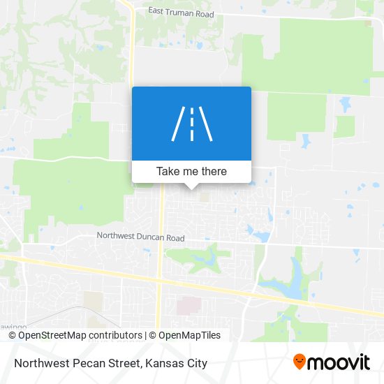 Northwest Pecan Street map