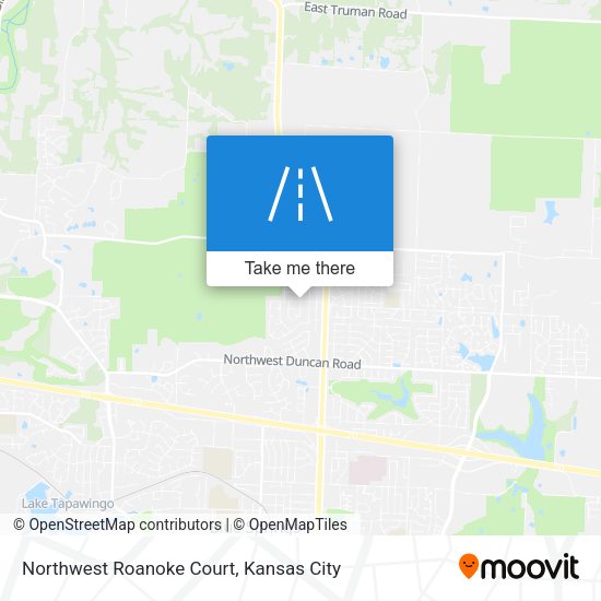 Northwest Roanoke Court map