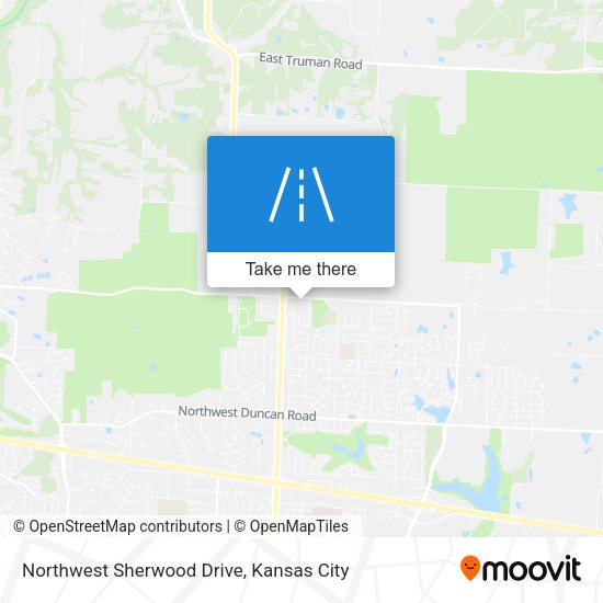 Northwest Sherwood Drive map