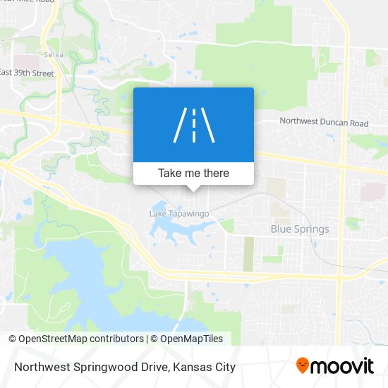 Northwest Springwood Drive map