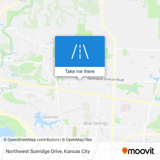 Northwest Sunridge Drive map