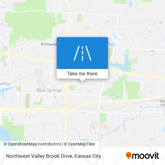 Northwest Valley Brook Drive map