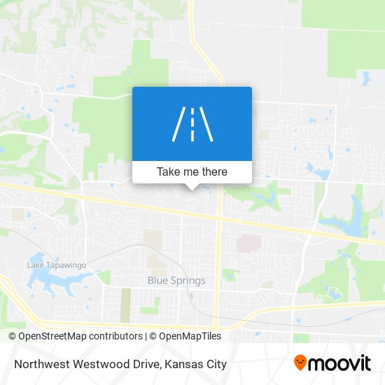 Northwest Westwood Drive map