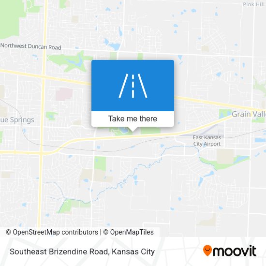 Southeast Brizendine Road map