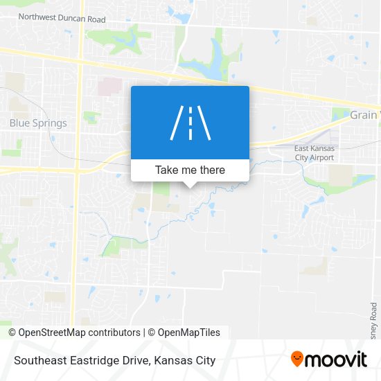 Southeast Eastridge Drive map